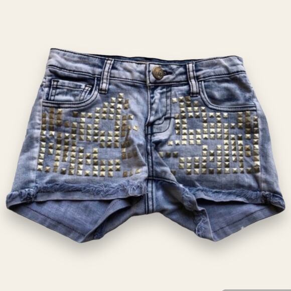 Nordstrom STS Blue Studded Cuffed Punk Shorts - Picture 1 of 5